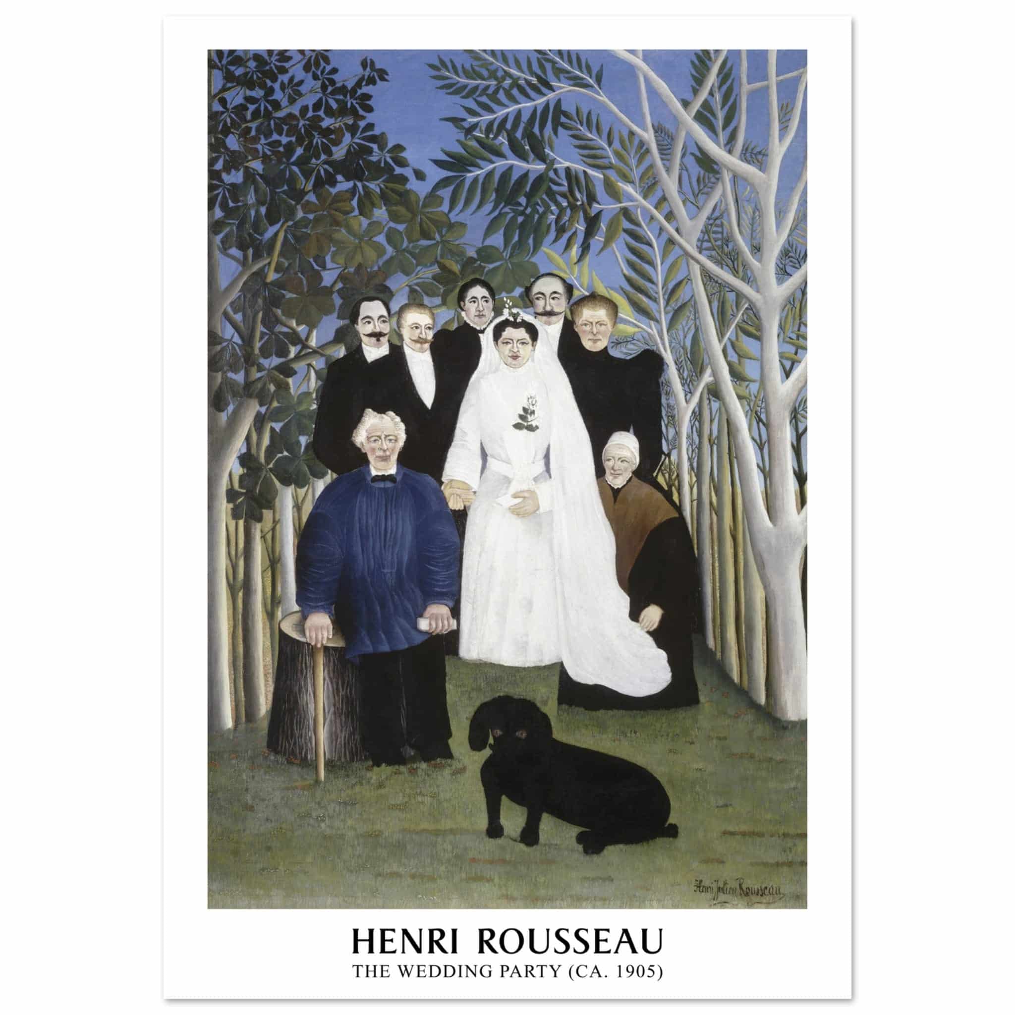 Henri Rousseau - The wedding party poster Henri Rousseau - The wedding party poster