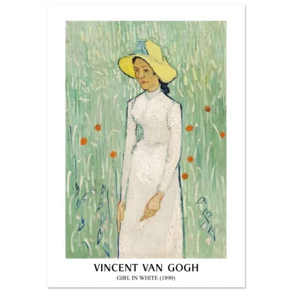 Vincent van Gogh - Girl in white poster