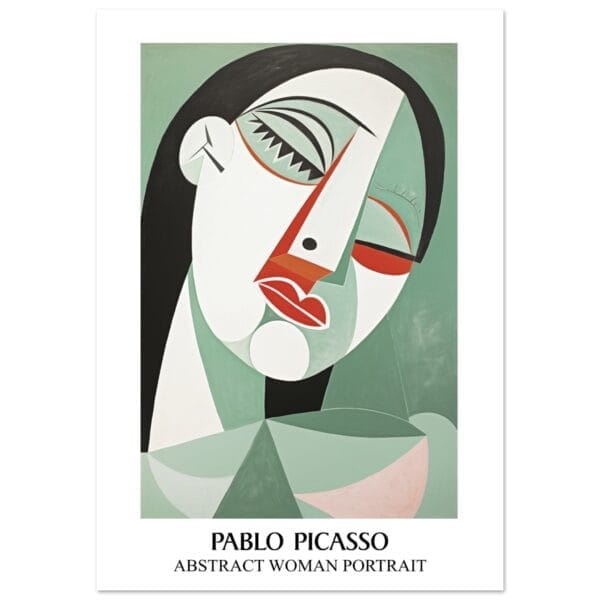 Pablo Picasso - Abstract woman portrait poster