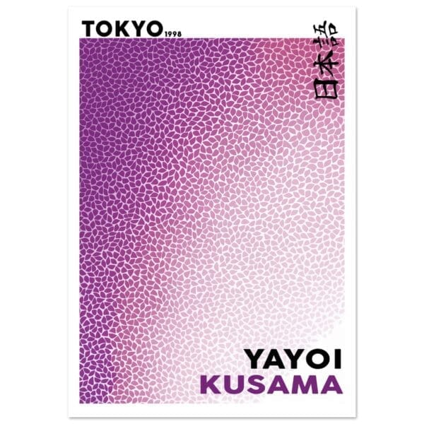 Yayoi Kusama - Purple Tokyo 1998 poster