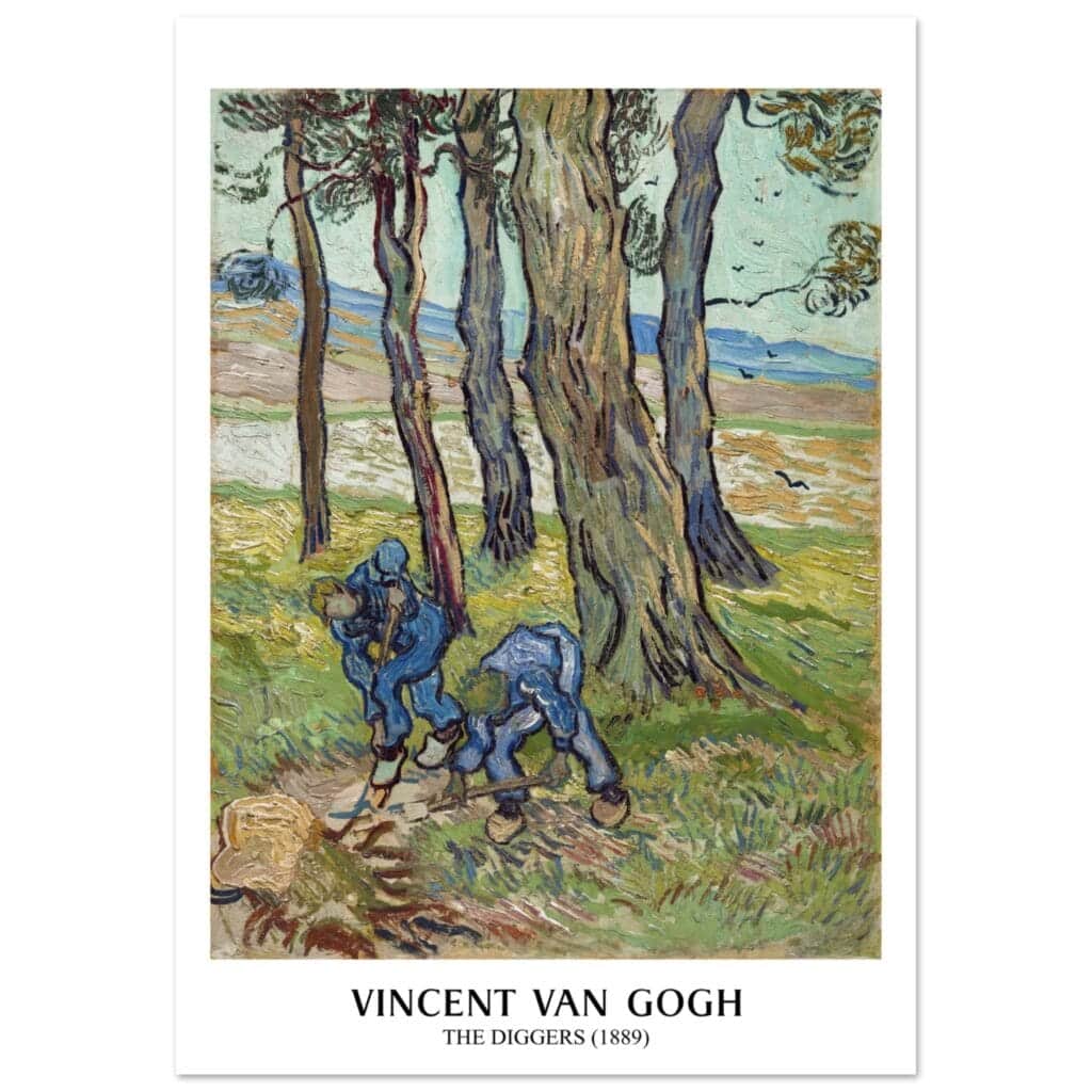 Vincent van Gogh - The diggers poster
