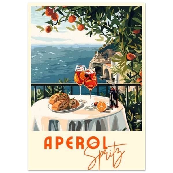 Aperol Spritz - Cocktail with a view poster