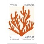 Matisse – Coral harmony orange poster
