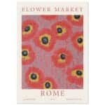 Flower market - Rome poster