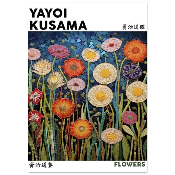 Yayoi Kusama - Flowers poster