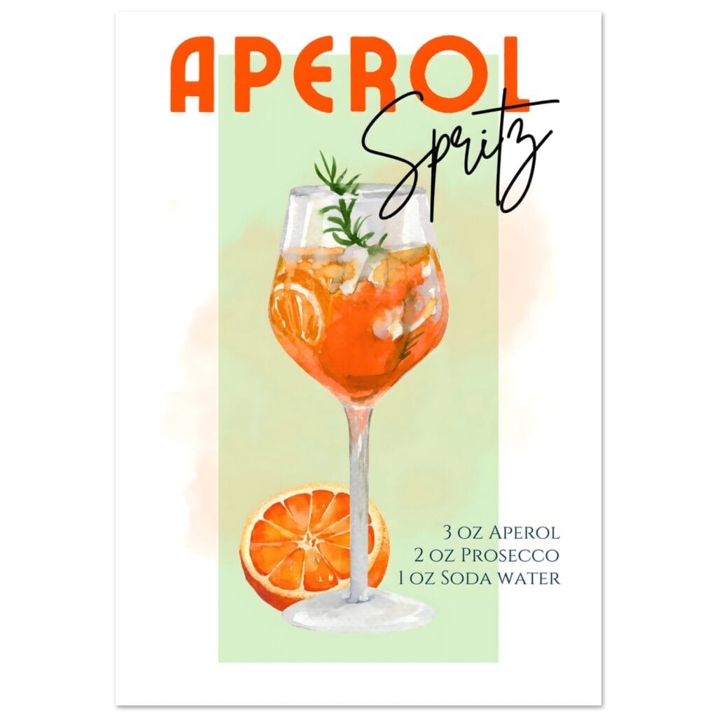 Aperol Spritz - Green poster