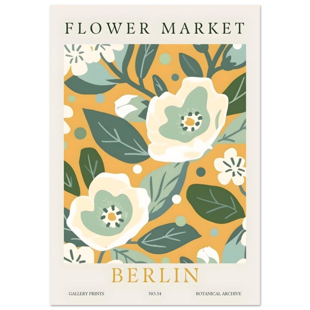 Flower market - Berlin I poster