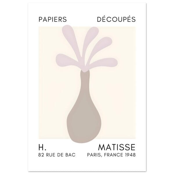 Matisse - Ocean flower grey poster
