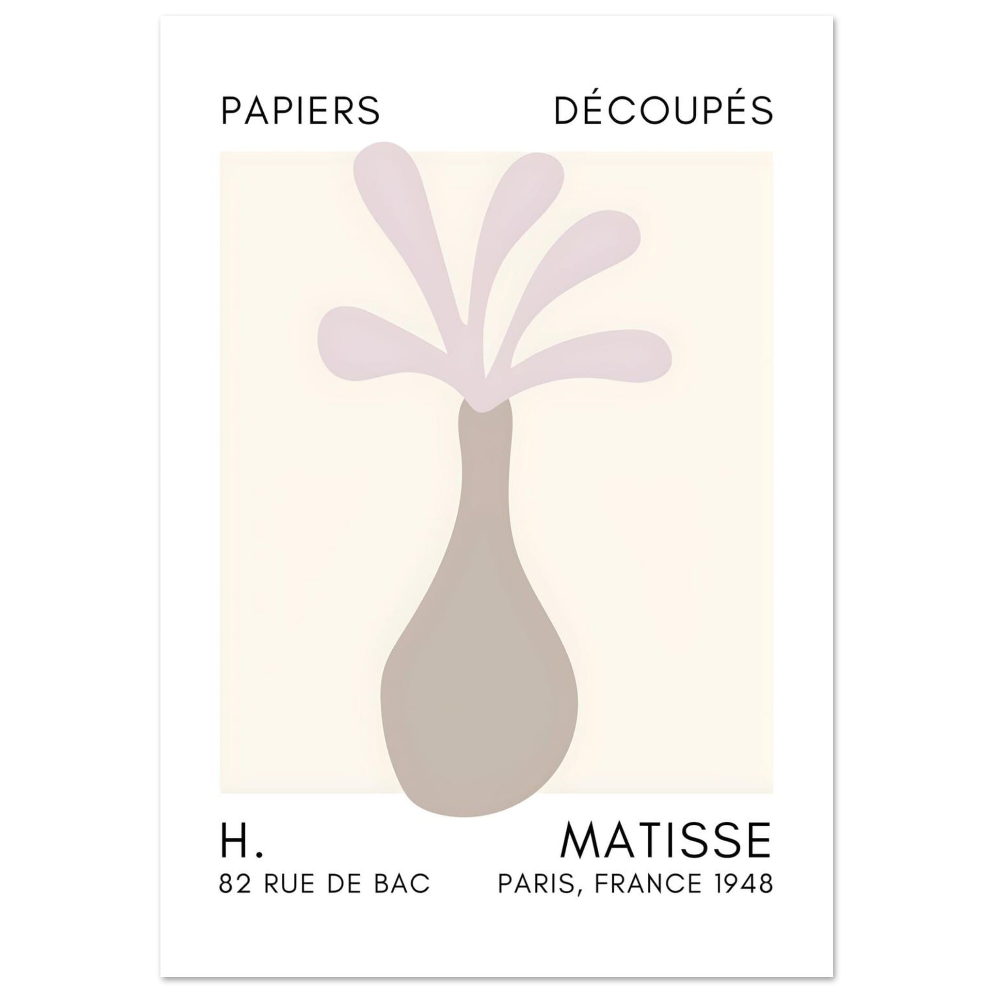 Matisse - Ocean flower grey poster Matisse - Ocean flower grey poster