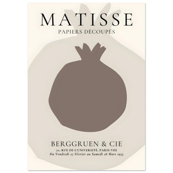 Matisse – Still fruit poster