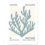 Matisse – Coral harmony turquoise poster
