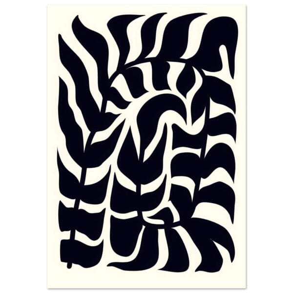 Matisse – Seafoam abstraction poster