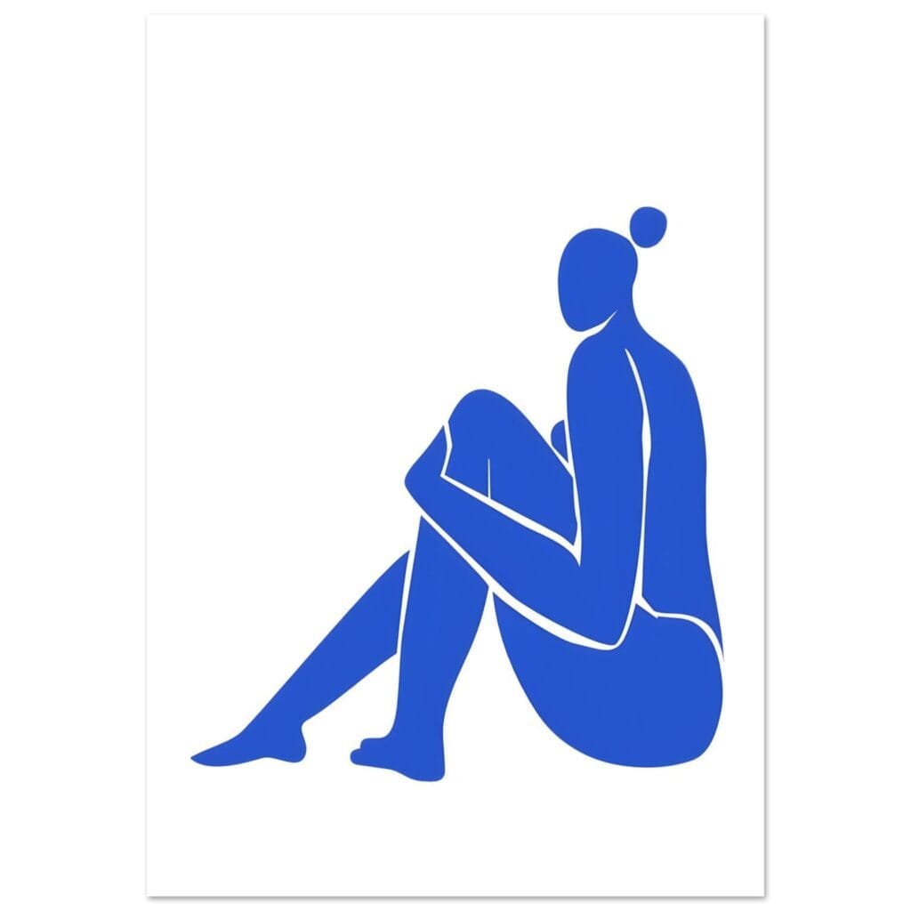 Matisse – The blue feminine flow poster