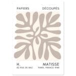 Matisse - Deep ocean taupe poster