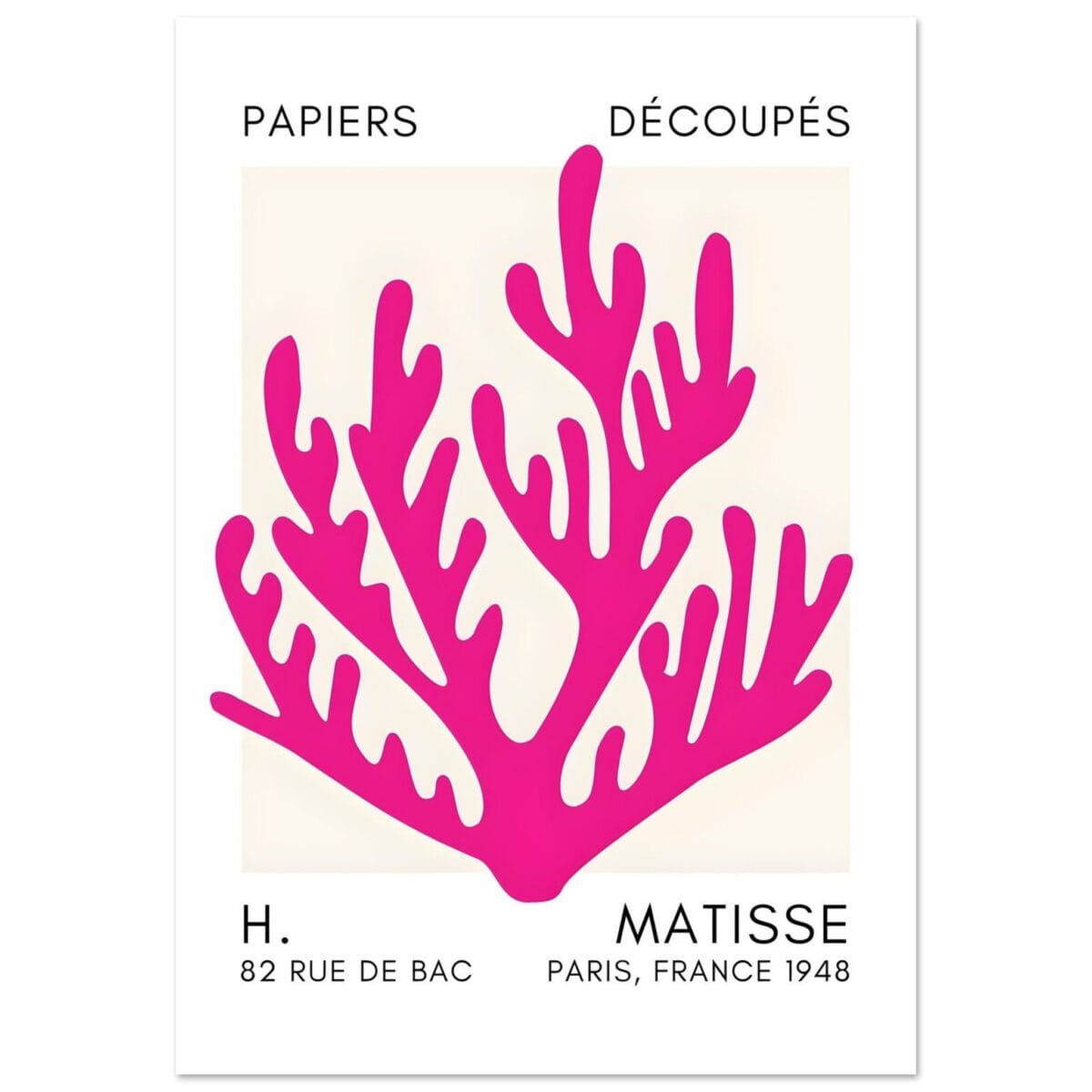 Matisse – Coral harmony pink poster