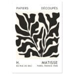 Matisse – Seabed shapes black poster