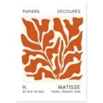 Matisse – Seabed shapes orange poster