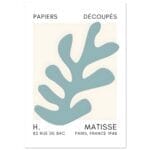Matisse – Ocean petals turquoise poster