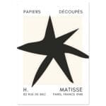 Matisse – Star of the sea black poster
