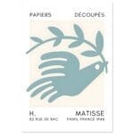 Matisse – Peace dove turquoise poster