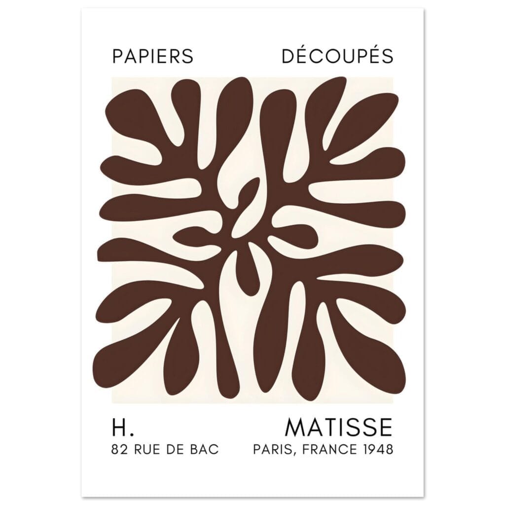 Matisse - Deep ocean brown poster