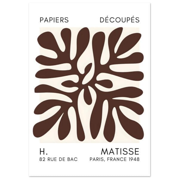 Matisse - Deep ocean brown poster