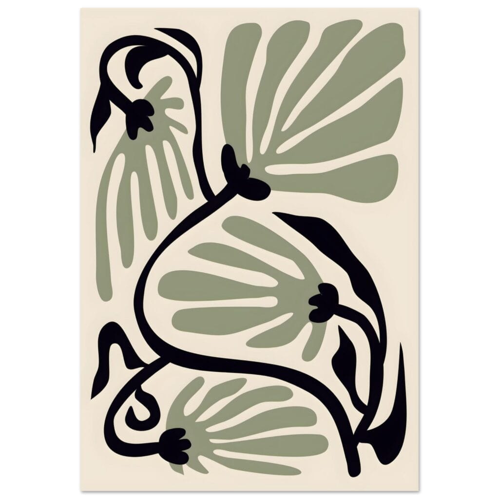 Matisse – Ode to a green flower poster