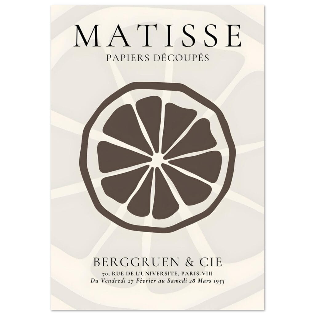 Matisse – Slice of an orange poster