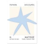 Matisse – Star of the sea light blue poster