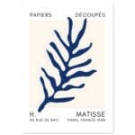 Matisse – Ocean flora navy blue II poster