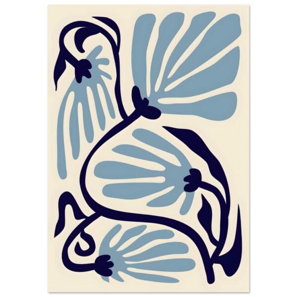 Matisse – Ode to a turquoise flower poster