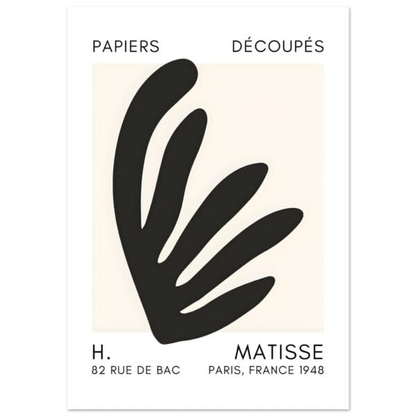Matisse – Aquatic impression black poster