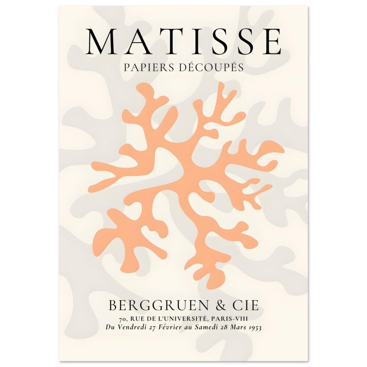 Matisse – Orange coral poster