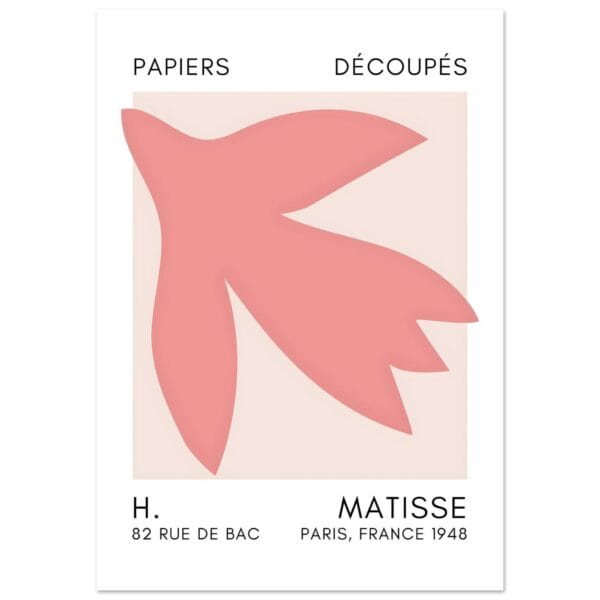 Matisse – Shapes in the air taupe poster