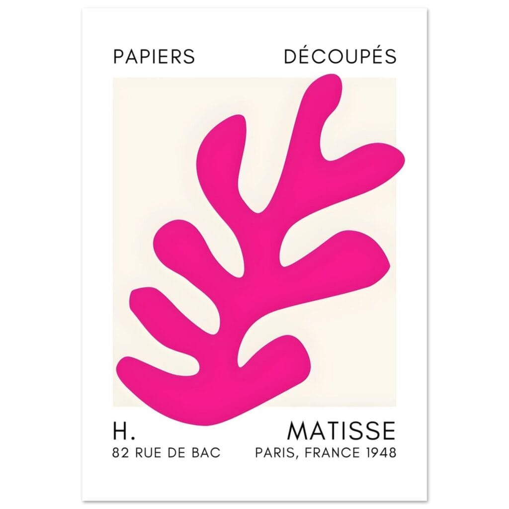 Matisse – Ocean petals pink poster