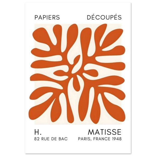 Matisse - Deep ocean orange poster