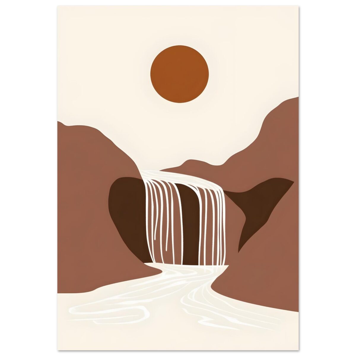 Boho – Warm waterfall poster