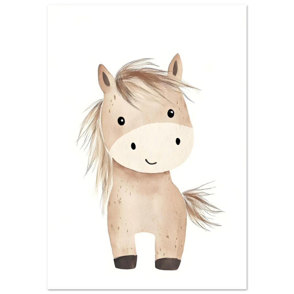 Avontuurlijke pony poster