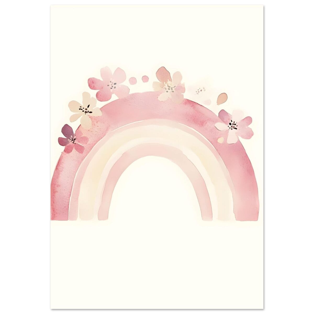 Bloemen regenboog poster