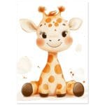 Schattige baby giraffe poster