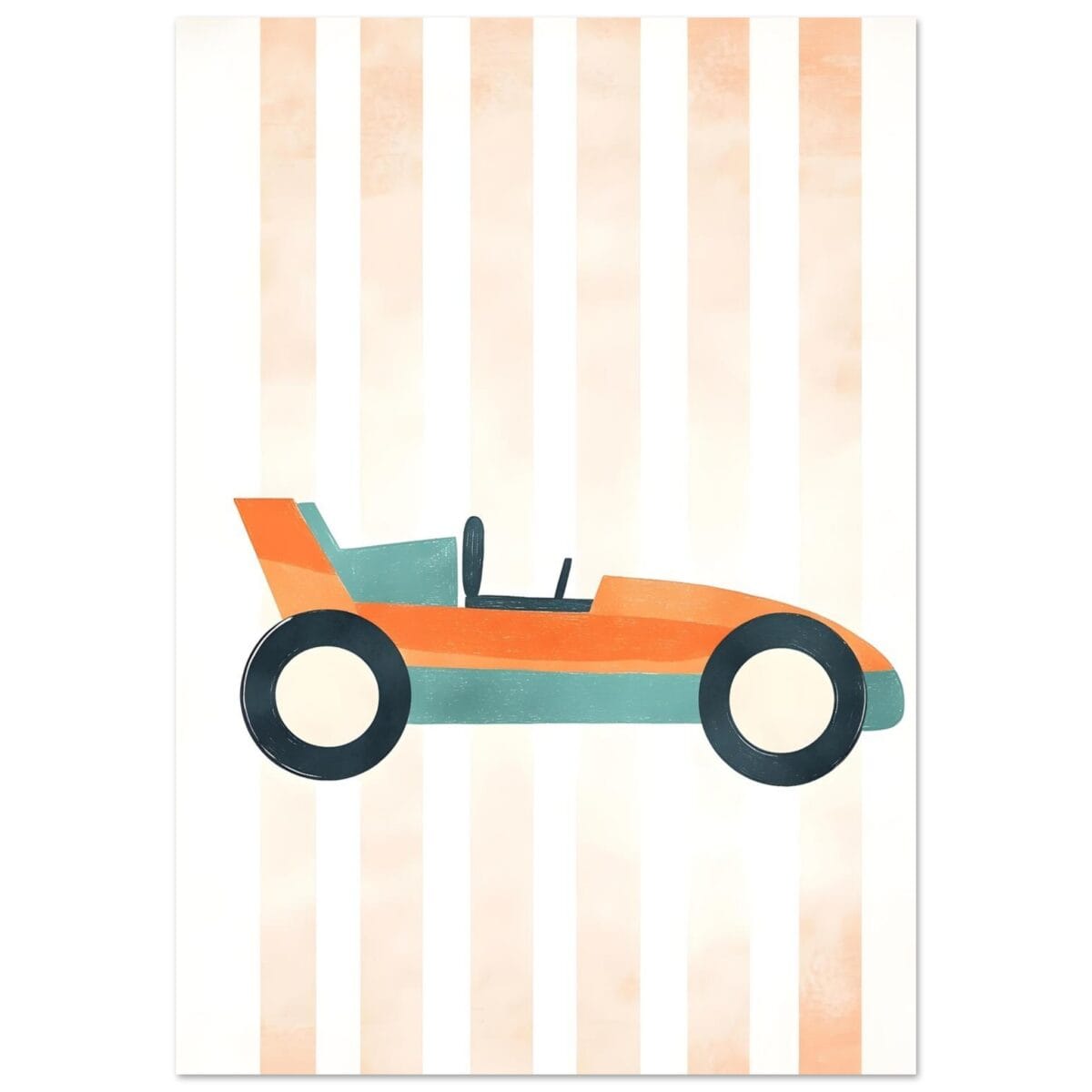 Retro raceauto poster