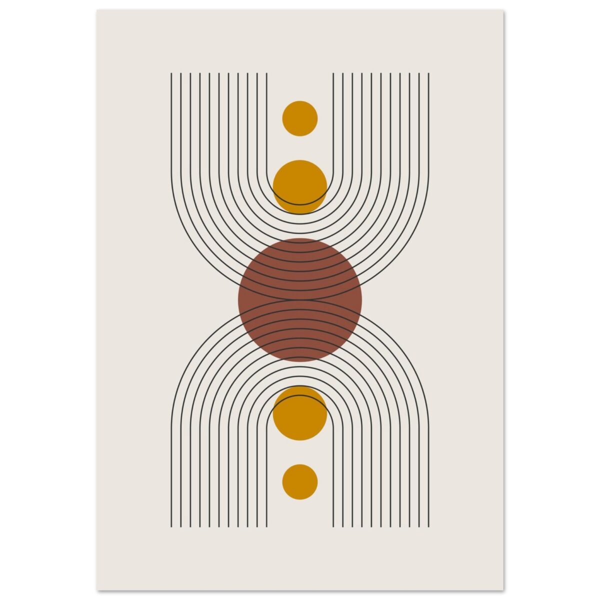 Boho – Centered shape poster