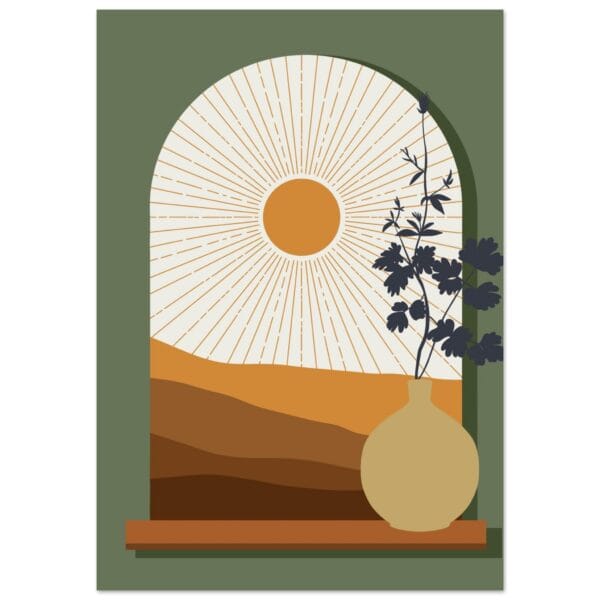 Boho – Sunset window poster