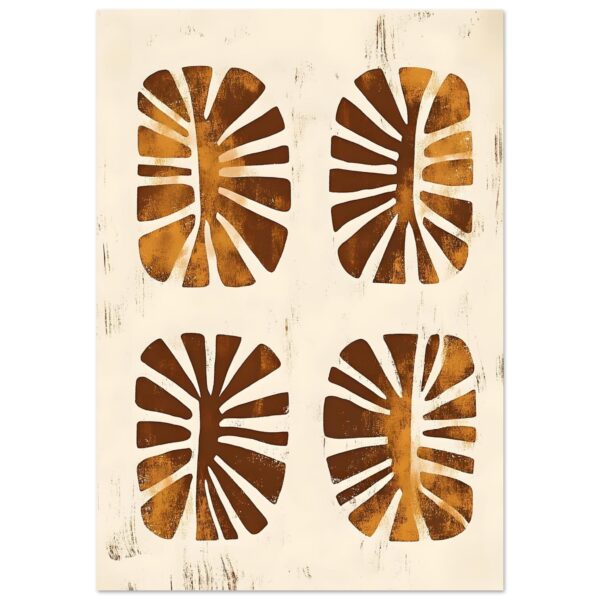 Boho – Leaf cutouts poster