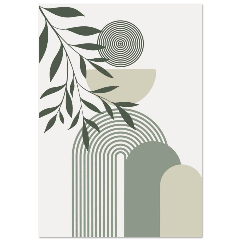 Boho – Olive balance poster