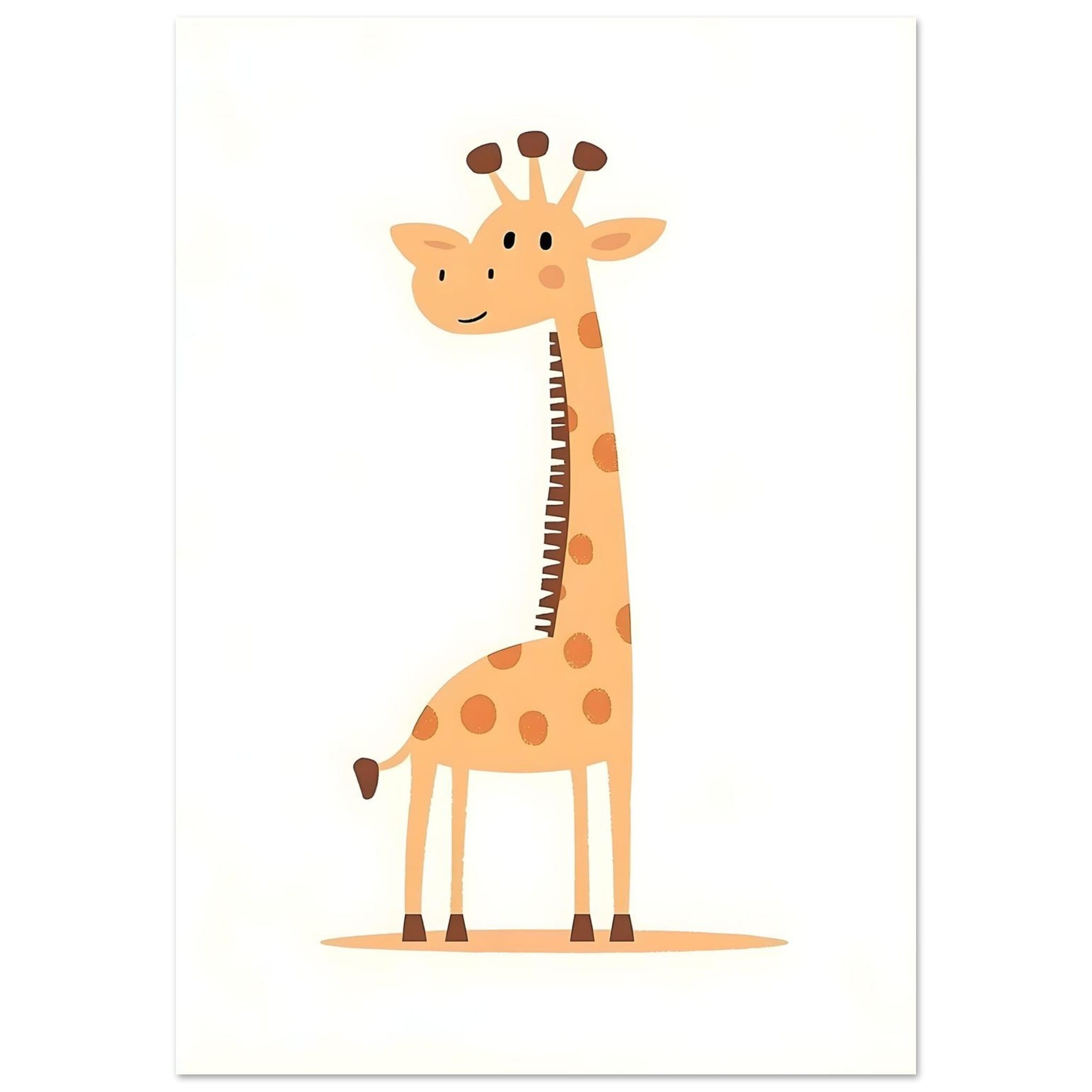 Kleine giraffe poster Kleine giraffe poster