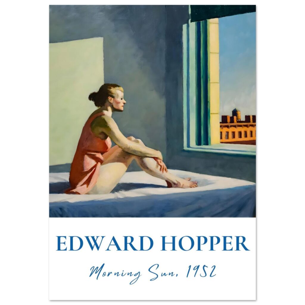 Edward Hopper - Morning sun poster