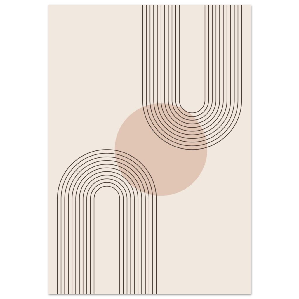 Boho – Neutral curves poster