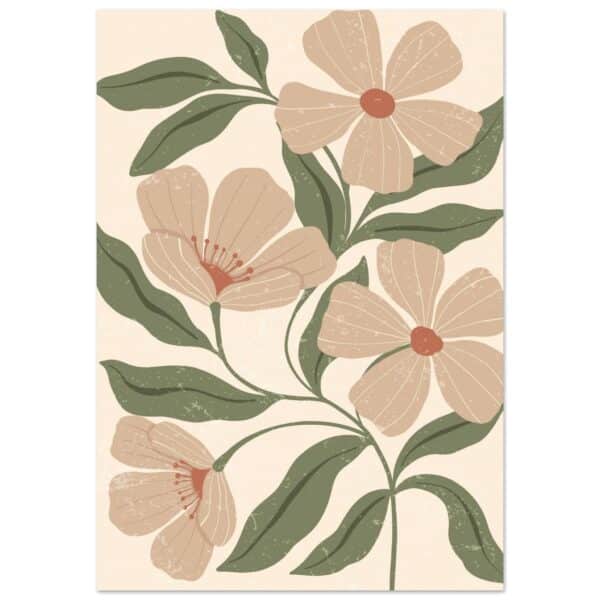 Boho – Dusty florals poster