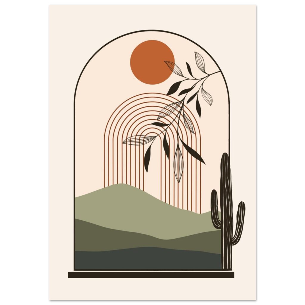 Boho – Desert window poster